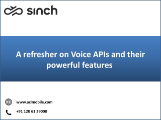 A refresher on Voice APIs and their powerful features 