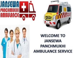 Swift Medical Transport Provider in Katihar and Muzaffarpur by Jansewa Panchmukhi