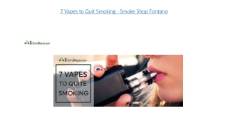 7 Vapes to Quit Smoking - Smoke Shop