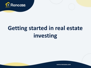 Getting started in real estate investing