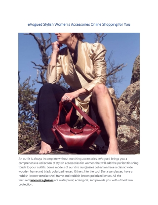 eVogued Stylish Women’s Accessories Online Shopping for You
