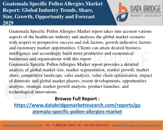 Guatemala Specific Pollen Allergies Market