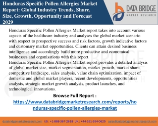 Honduras Specific Pollen Allergies Market