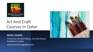 Art And Craft Courses In Qatar​