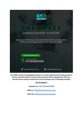 Pharmacy management system in India