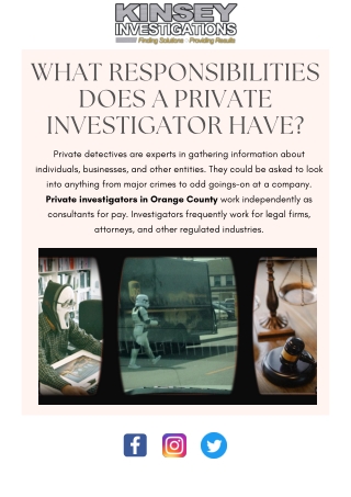 Get The Best Private Investigator in Orange County