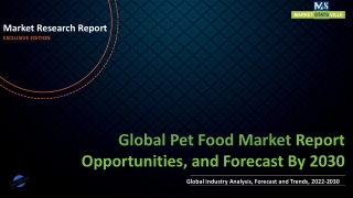 Pet Food Market Size, Share & Forecast USD 63.7 by 2030