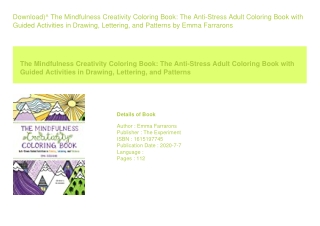 Download)^ The Mindfulness Creativity Coloring Book The Anti-Stress Adult Co