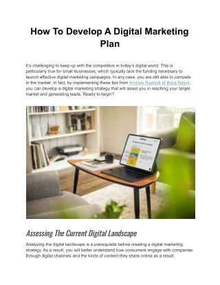 How To Prepare A Vision For Digital Marketing