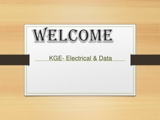 KGE- Electrical & Data