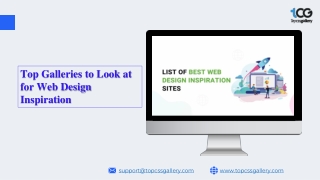 Top Galleries to Look at for Web Design Inspiration