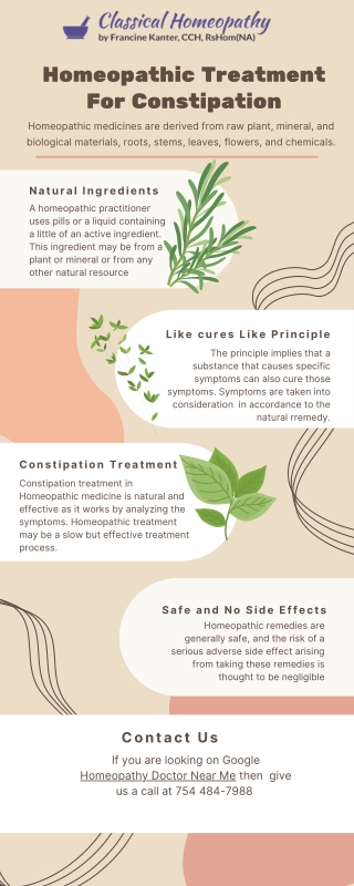 Homeopathic Treatment For Constipation