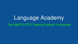 Get the best Pte Training Institute in Australia