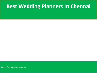Wedding Event Organizers In Chennai