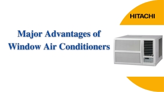 Major Advantages of window Air Conditioners