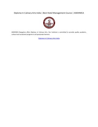 Diploma in Culinary Arts India (2)