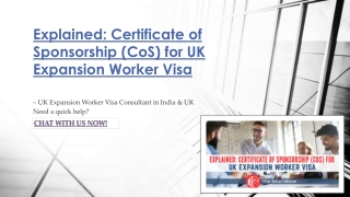 Certificate of Sponsorship for UK Expansion Worker Visa – The SmartMove2UK