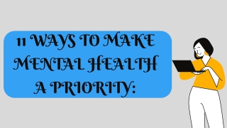 11 ways to make mental health a priority