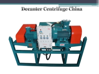 Decanter Centrifuge China
