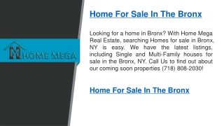 Home For Sale In The Bronx  Home Mega