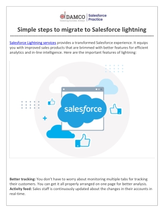 Simple steps to migrate to Salesforce lightning