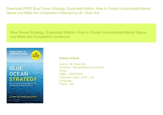 Download [PDF] Blue Ocean Strategy  Expanded Edition How to Create Uncontest