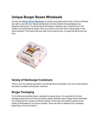 Unique Burger Boxes Wholesale (1)