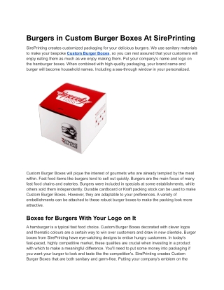 Burgers in Custom Burger Boxes At SirePrinting (1)