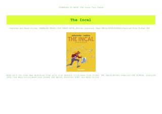 [DOWNLOAD IN @PDF] The Incal Full Pages