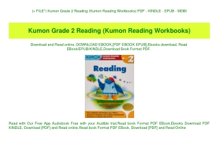 (P.D.F. FILE) Kumon Grade 2 Reading (Kumon Reading Workbooks) PDF - KINDLE - EPUB - MOBI