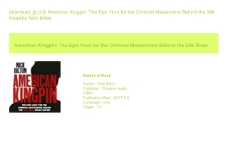 download_[p.d.f]) American Kingpin The Epic Hunt for the Criminal Mastermind