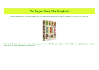 (READ-PDF!) The Biggest Story Bible Storybook [PDF EBOOK EPUB KINDLE]