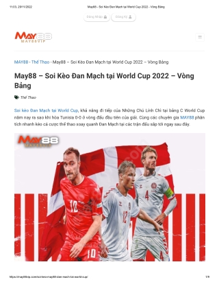 May88 - Soi Kèo Đan Mạch tại World Cup 2022 - Vòng Bảng