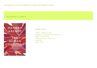 download_[p.d.f]) The Human Condition  by Hannah Arendt