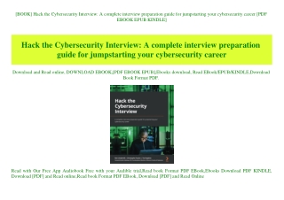 [BOOK] Hack the Cybersecurity Interview A complete interview preparation guide for jumpstarting your cybersecurity caree