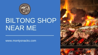 Biltong Shop Near Me - Montysnacks