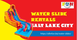 Water slide rentals Salt Lake City by All in Fun.