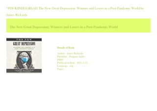 ^PDF/KINDLE)READ The New Great Depression Winners and Losers in a Post-Pande