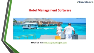 Hotel Management Software