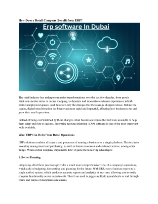 Erp software In Dubai