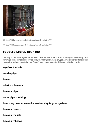 hookah set