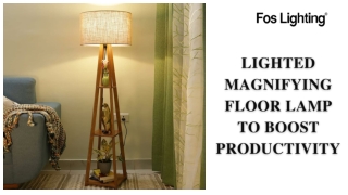 Lighted Magnifying Floor Lamp to Boost Productivity