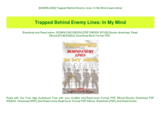 [DOWNLOAD] Trapped Behind Enemy Lines In My Mind {read online}