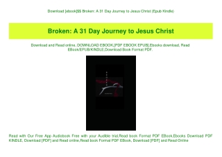 Download [ebook]$$ Broken A 31 Day Journey to Jesus Christ (Epub Kindle)