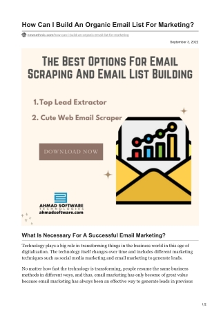 1How Can I Build An Organic Email List For Marketing (1)