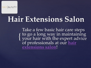 Hair Extensions Salon