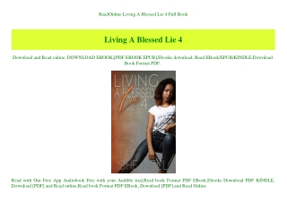 ReadOnline Living A Blessed Lie 4 Full Book