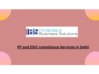 PF and ESIC compliance Services in Delhi