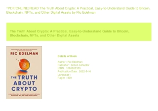 ^PDF/ONLINE)READ The Truth About Crypto A Practical  Easy-to-Understand Guid