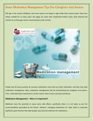 Some Medication Management Tips For Caregivers And Seniors